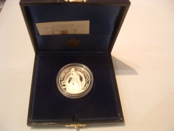 (afbeelding voor) 5 Euromunt Vaticaan 2002 Proof in cassette